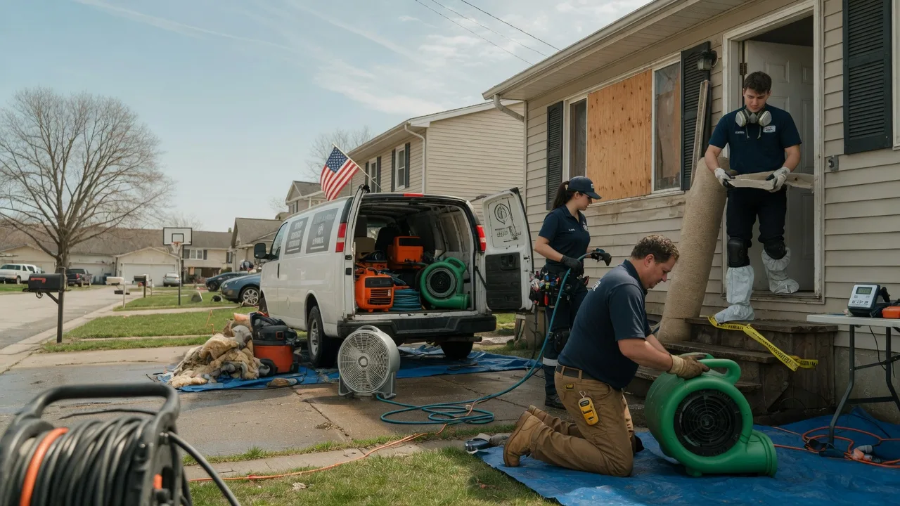 Water Damage Restoration in Mendon, IL near me